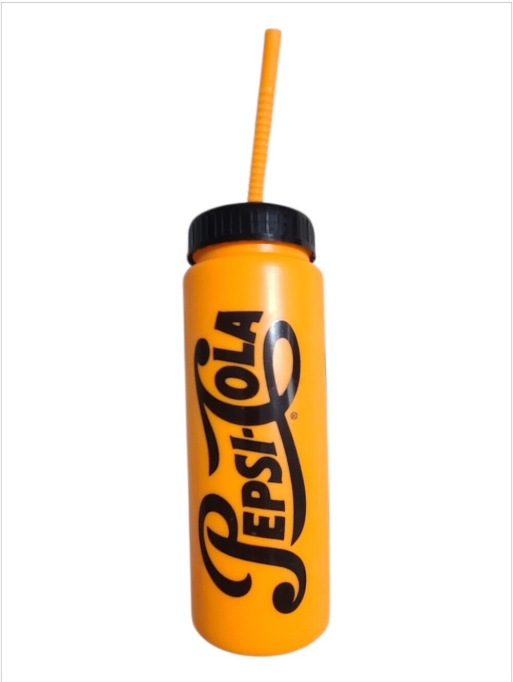 Vintage 90s Pepsi-Cola Orange Grip N Sip Squeeze Bottle 🥤